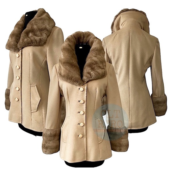 vtg Lilli Ann • Car Coat w Dramatic Collar & Cuffs - Picture 16 of 16